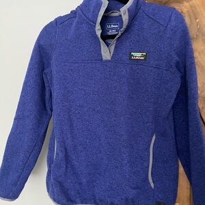 L.L. Bean Indigo Blue Pullover Fleece - xs petite